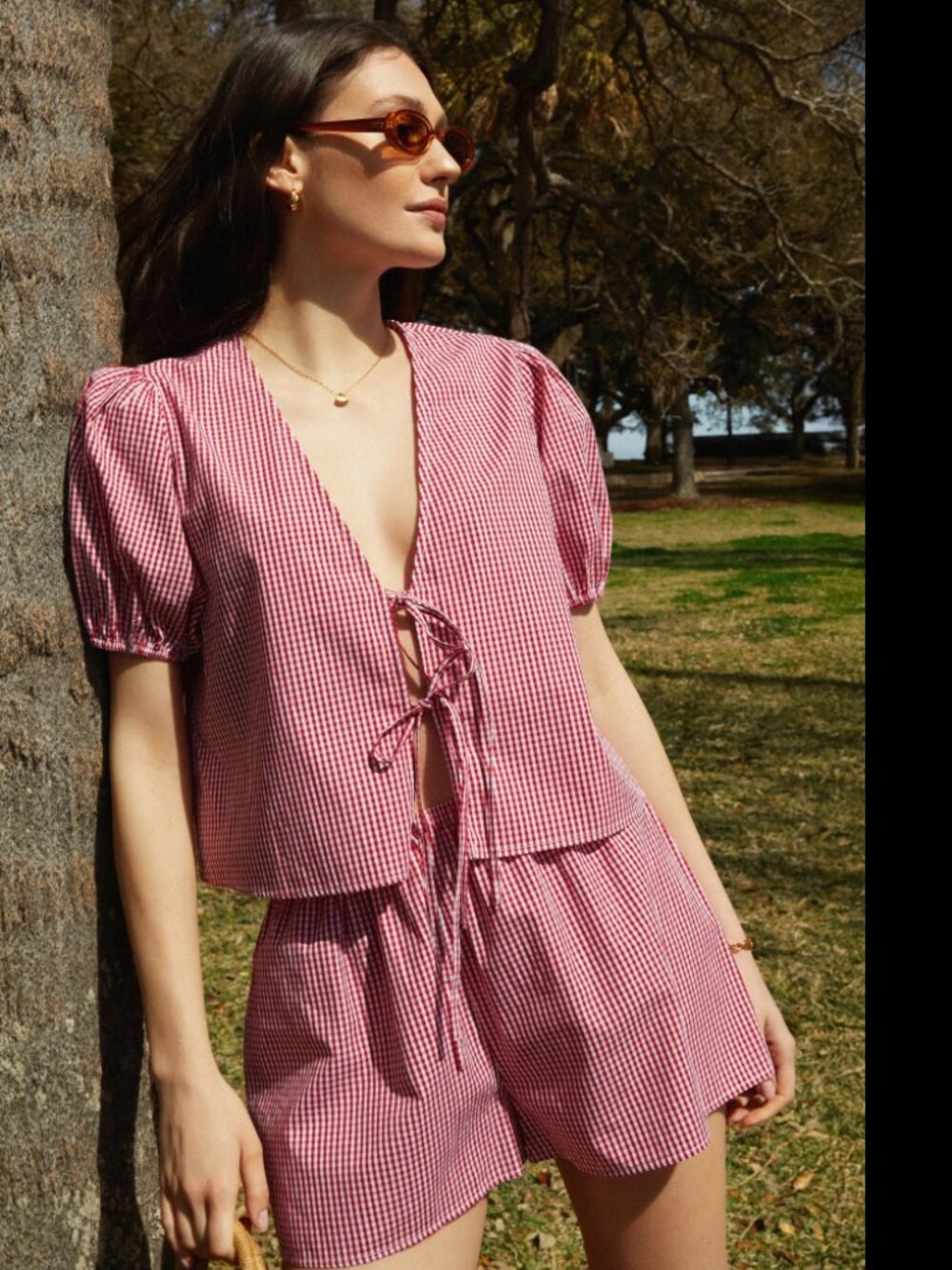 Gingham Cotton Set, NWT!
